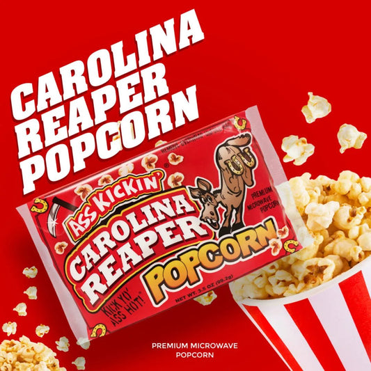 Ass Kickin' Microwave Popcorn Carolina Reaper 99.2g Snacks/Chips Ass Kickin, TSARC, TSASN&CH, Trending