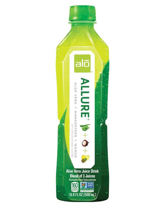 12 Bottles Allure Aloe Vera Juice Drink Soda Pop (not for Sale) Aloe Vera, 12 Pack, Cases
