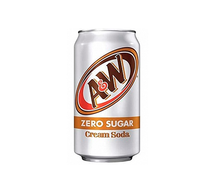 6 Pack A & W Root Beer Zero Sugar No Caffeine