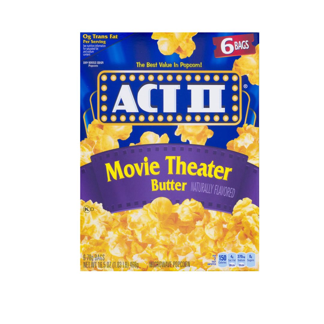 Act 2 Movie Theater Butter Popcorn (468g)
