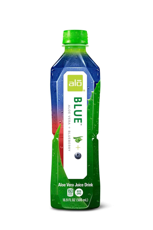 Blue Aloe Vera Juice Drink 12 Bottles Soda Pop (not for Sale) Aloe Vera, 12 Pack, Cases