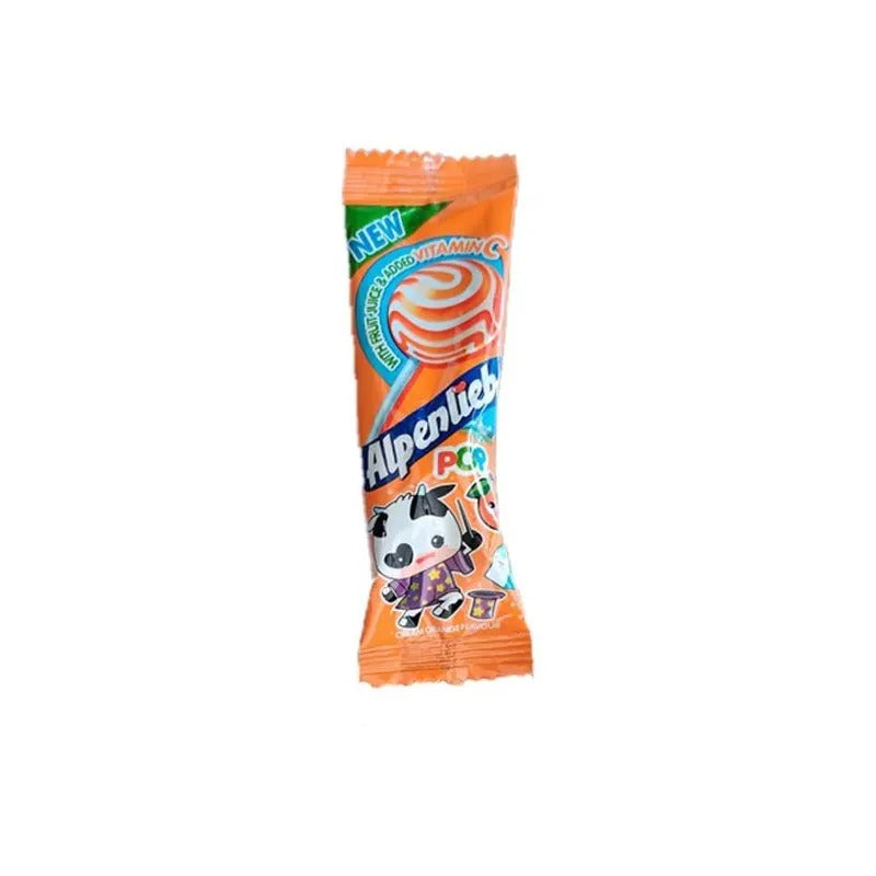 Alpenliebe Orange Cream lollipop
