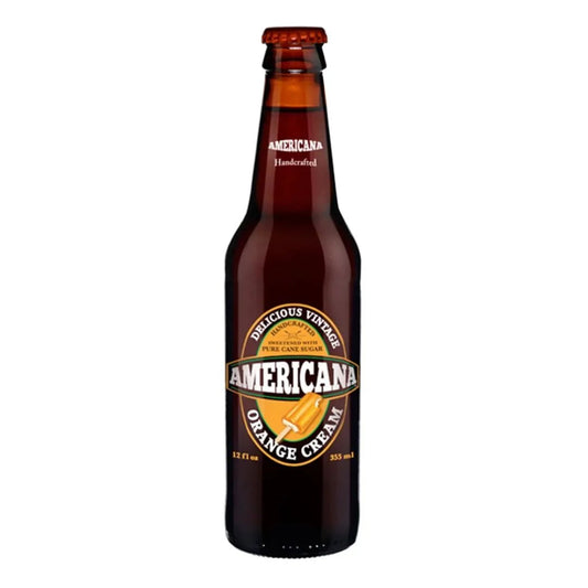 Americana Orange Cream 355ml 6 pack - Soda Pop (not for sale) from Americana