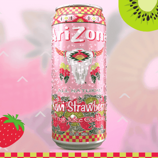 Arizona 24 Pack Kiwi Strawberry Drink Soda Pop Arizona, 24 Pack, Cases