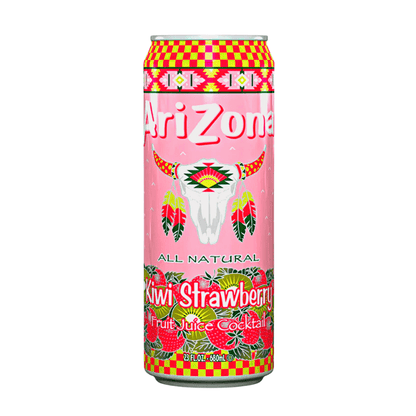Arizona 24 Pack Kiwi Strawberry Drink Soda Pop Arizona, 24 Pack, Cases