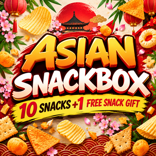 Asian Snack Box 10 Assorted Snacks with Gift Snack Attack