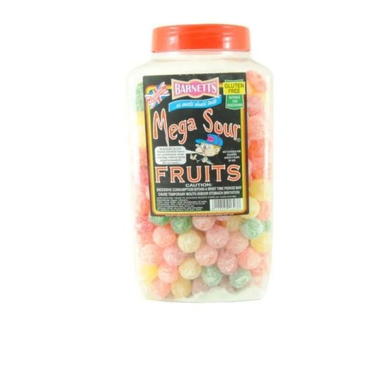 Barnetts Mega Sour Fruits (90g) - Candy (not for sale) from Barnetts, TSARC