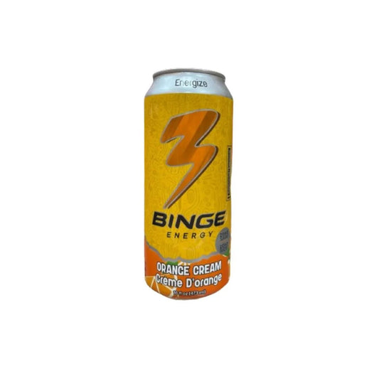 Binge Energy Orange Cream (473ml) - Soda Pop (not for sale) from Binge Energy, TSAED