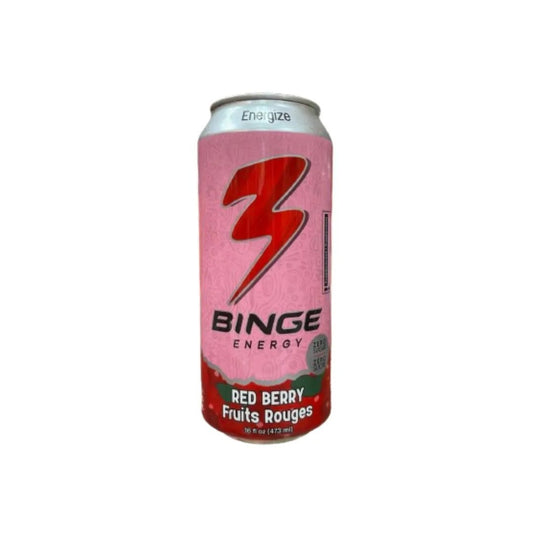 Binge Energy Red Berry (473ml) - Soda Pop (not for sale) from Binge Energy, TSAED