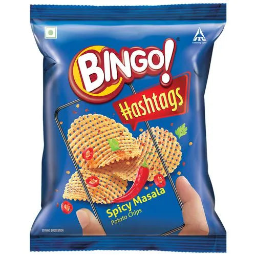 Bingo Hashtags Spicy Masala Potato Chips