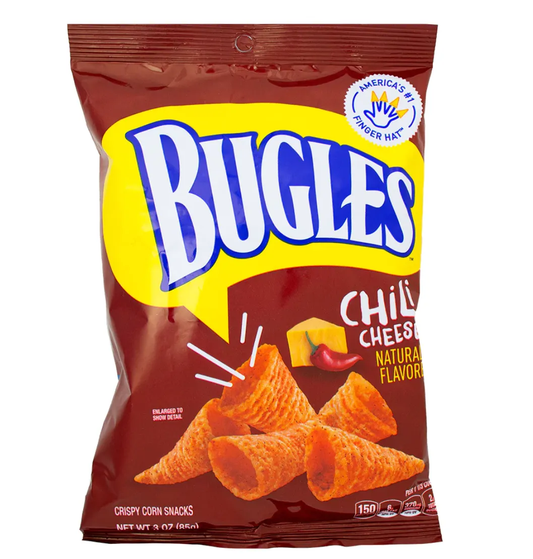 Bugles Chili Cheese 85g - Snacks/chips (not for sale) from Bugles, TSASN&CH, cabestseller