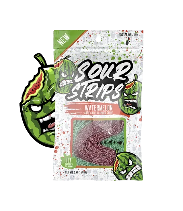 Sour Strips Watermelon Flavor Tiktok Candy - Sour Candy (not for sale) from Sour Strips, Trending, cabestseller