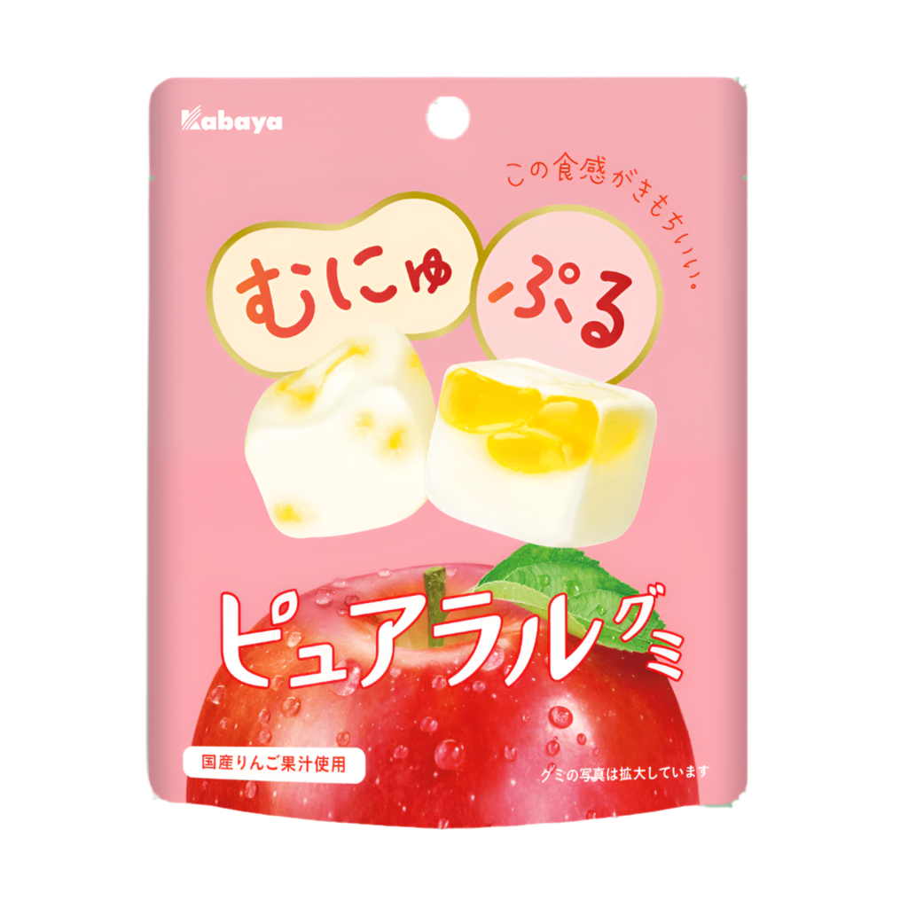 Kabaya Pureral Apple Gummy Japan (58 g)