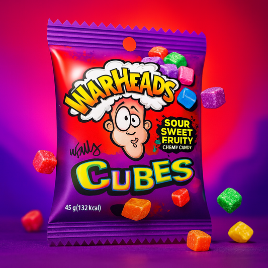 Warheads Cubes Chewy Candy 45g Candy Warheads, Trending, Latest Products