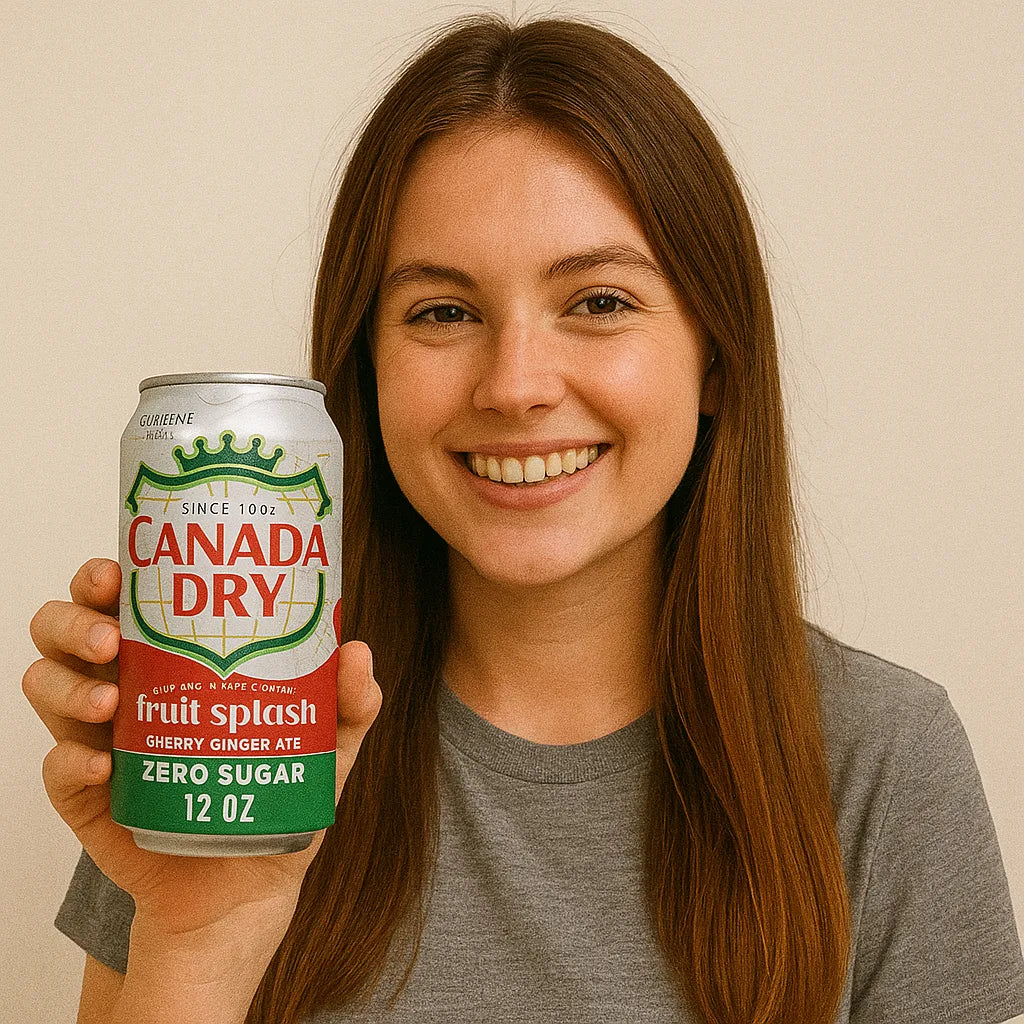 12 Pack Canada Dry Fruit Splash Cherry Ginger Ale Zero Sugar Soda Pop Canada Dry, TSAED, trending, 12 Pack, Zero Sugar, Bestseller Drinks