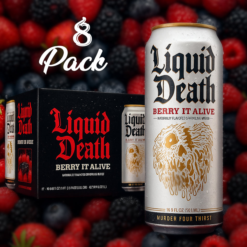 8 Pack Liquid Death Berry it Alive Soda Pop (not for sale) Liquid Death, TSAED