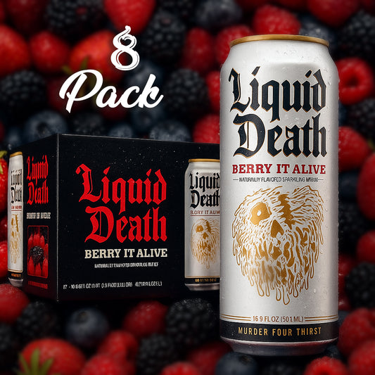 8 Pack Liquid Death Berry it Alive Soda Pop (not for sale) Liquid Death, TSAED