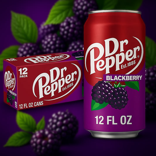 12 Pack Dr Pepper Blackberry Soda Pop (not for sale) Keurig Dr Pepper company, TSAED, cases, 12 Pack, Bestseller, Bestseller Drinks