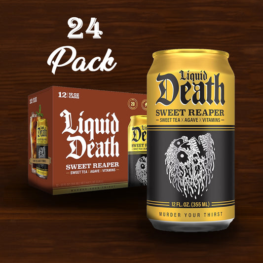 Liquid Death Sweet Reaper 24 Pack Drink Soda Pop (not for Sale) Liquid Death, 24 Pack, Cases