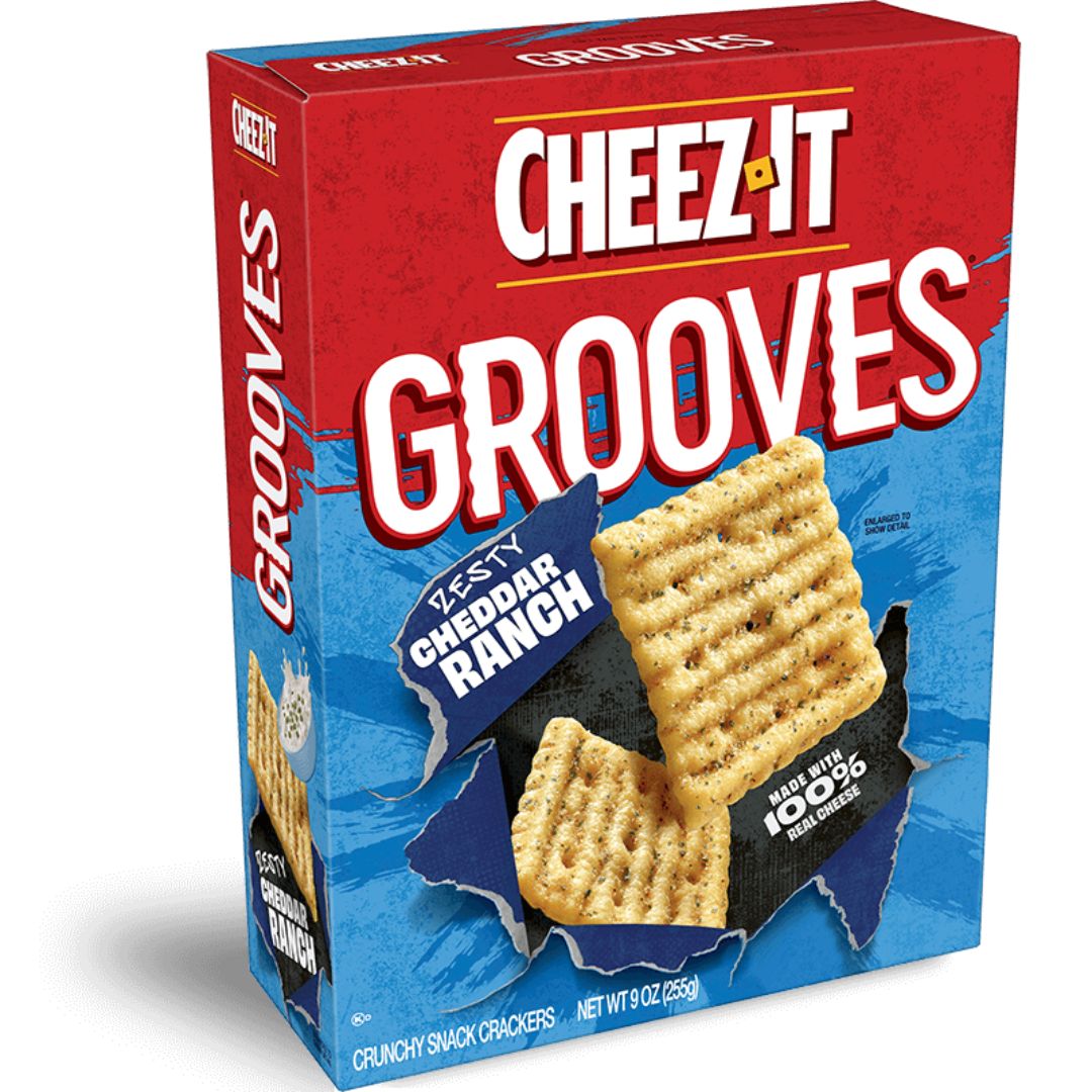 Cheez it Grooves Zesty Cheddar
