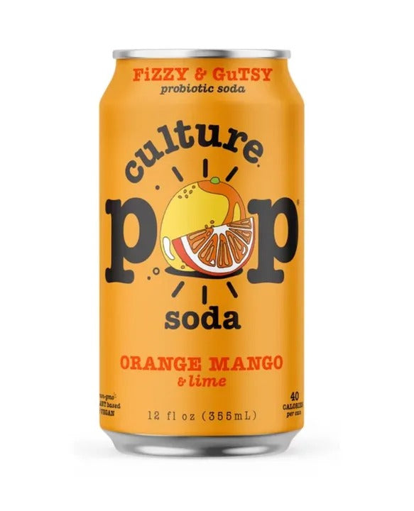 Culture Pop Soda Orange Mango & Lime - 6 pack