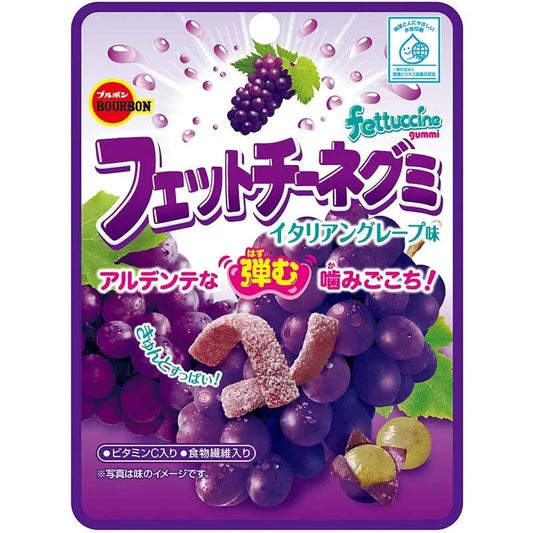 Bourbon Fettuccine Grape Gummy (50g) - Japan - Candy from Bourbon, TSAJS, TSAAS, trending products, usabestseller, cabestseller, asian