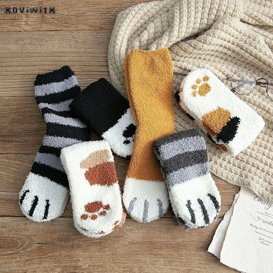 Cat Paws Print Socks