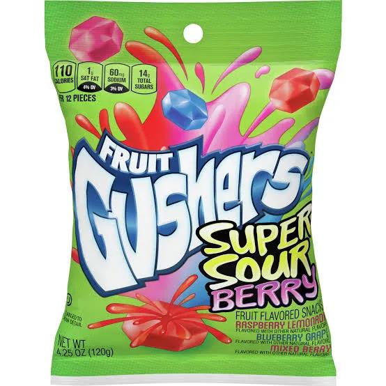 Fruit Gushers Super Sour Berry - Sour Candy (not for sale) from Gushers, TSARC