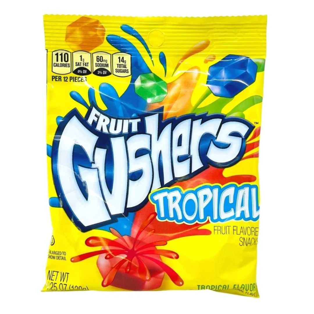 Fruit Gushers Tropical Fruit Flavor Snacks