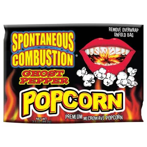 Spontaneous Combustion Ghost Pepper Popcorn Snacks/chips Ghost Pepper Popcorn, trending products, usabestseller, cabestseller