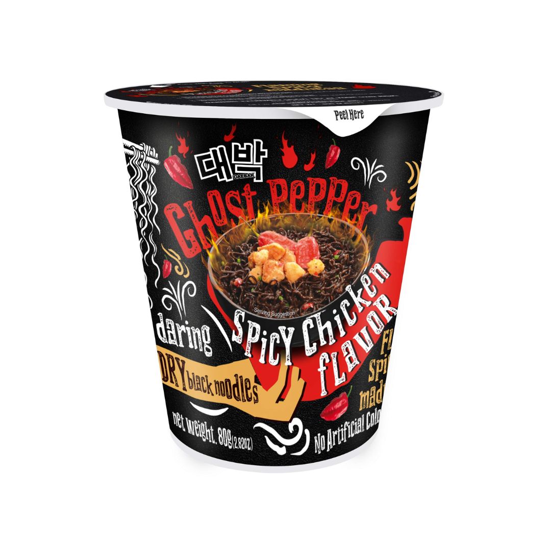 Ghost Pepper Spicy Chicken Dry Black Noodles