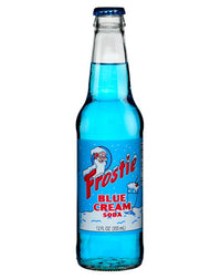Thumbnail for 12 Pack Frostie Blue Cream Nostalgic Glass Bottles