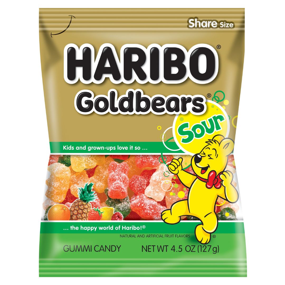 12 Pack Haribo Sour Gold Bears