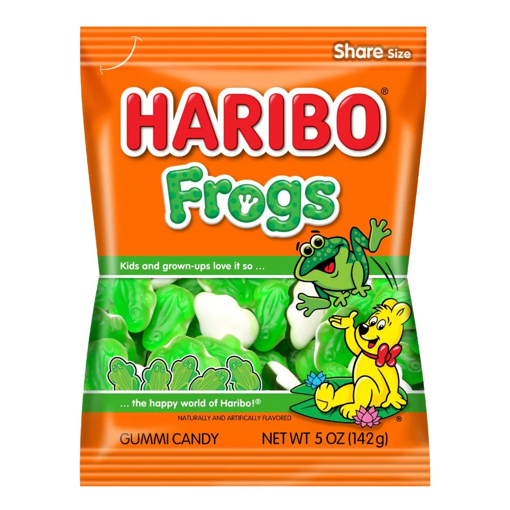 Haribo Gummi Frogs Peg Bag