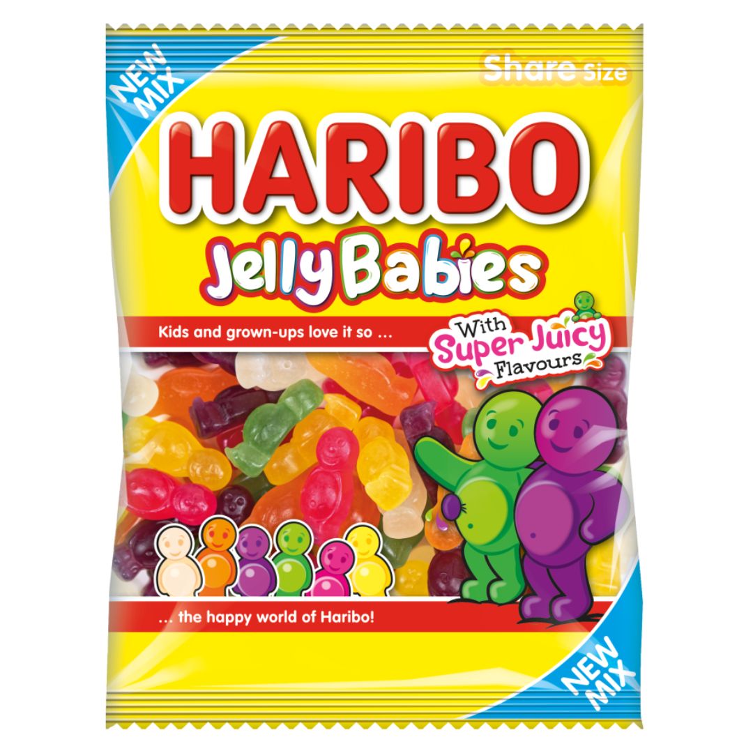 Haribo Jelly Babies with Super Juicy Flavours 140g