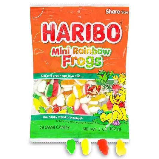 Haribo Mini Rainbow Frogs Gummies Candy (not for sale) Haribo, TSASN&CH, TSARC