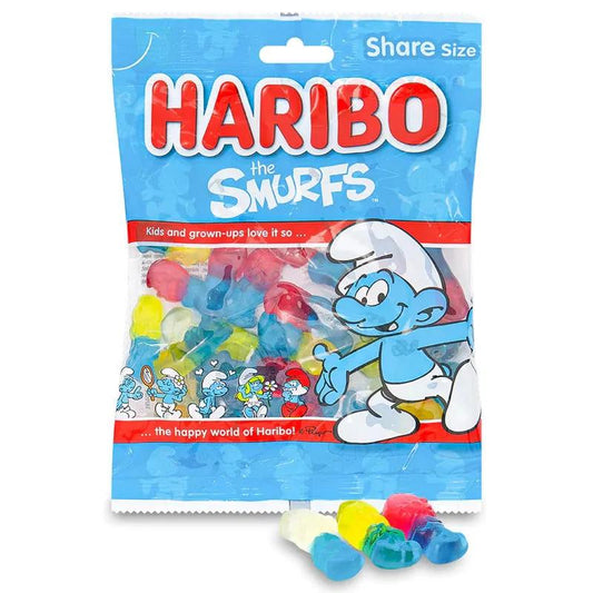 Haribo The Smurfs Sour Gummies Sour Candy Haribo, TSARC, TSASN&CH