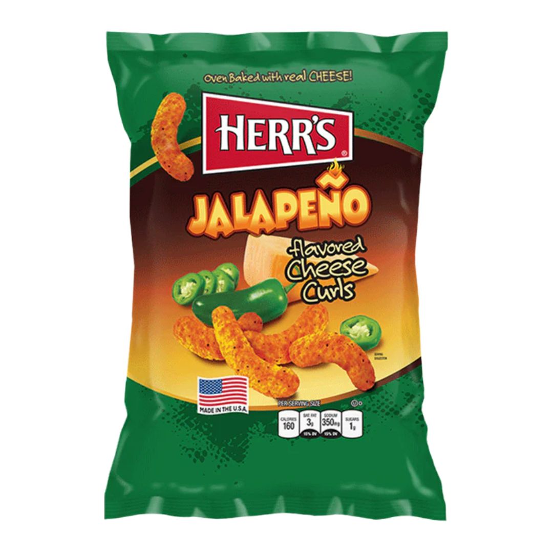 Herr's Jalapeno Poppers Flavored Cheese Curls