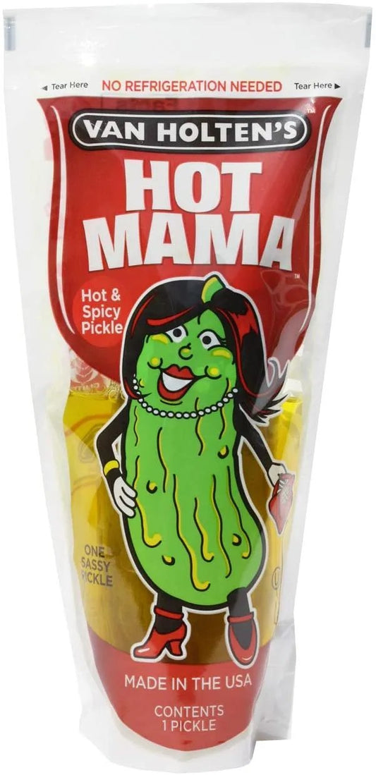 Van Holtens Hot Mama Pickle in a Pouch - Snacks/chips (not for sale) from Van Holten's