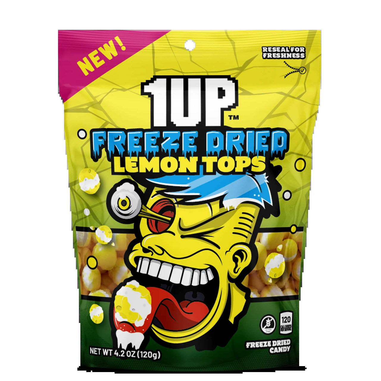 1UP Freeze Dried Lemon Tops Candy