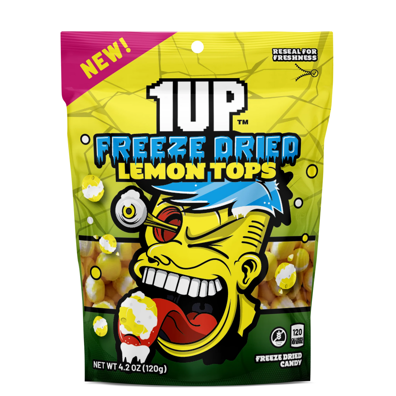 1UP Freeze Dried Lemon Tops Candy