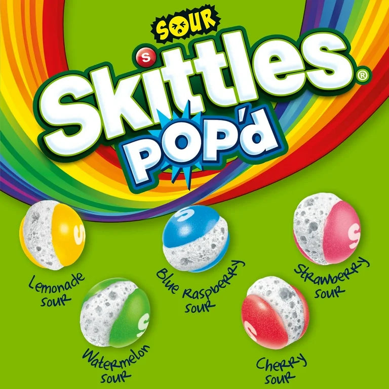 Skittles Pop’d Sour Freeze Dried Candy