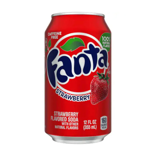 6 Pack Fanta Strawberry - Soda Pop (not for sale) from Fanta, Cases, 6 Pack