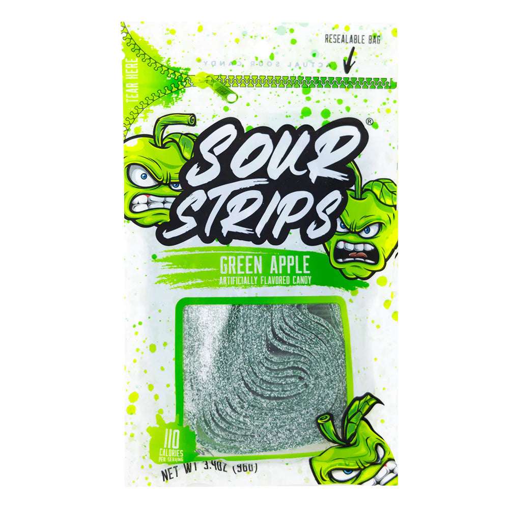 Sour Strips Green Apple Tiktok Viral Candy