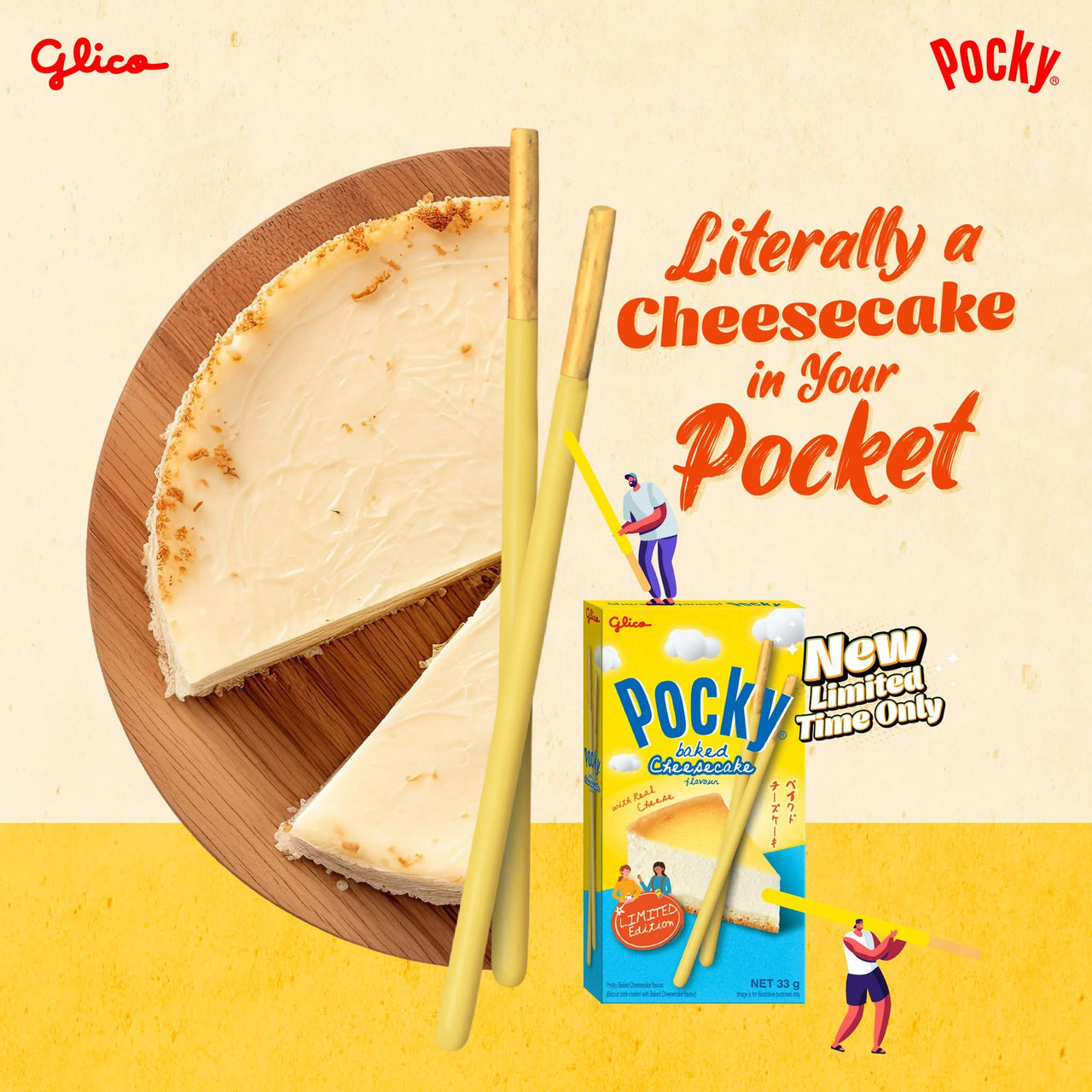 Pocky Baked Cheesecake