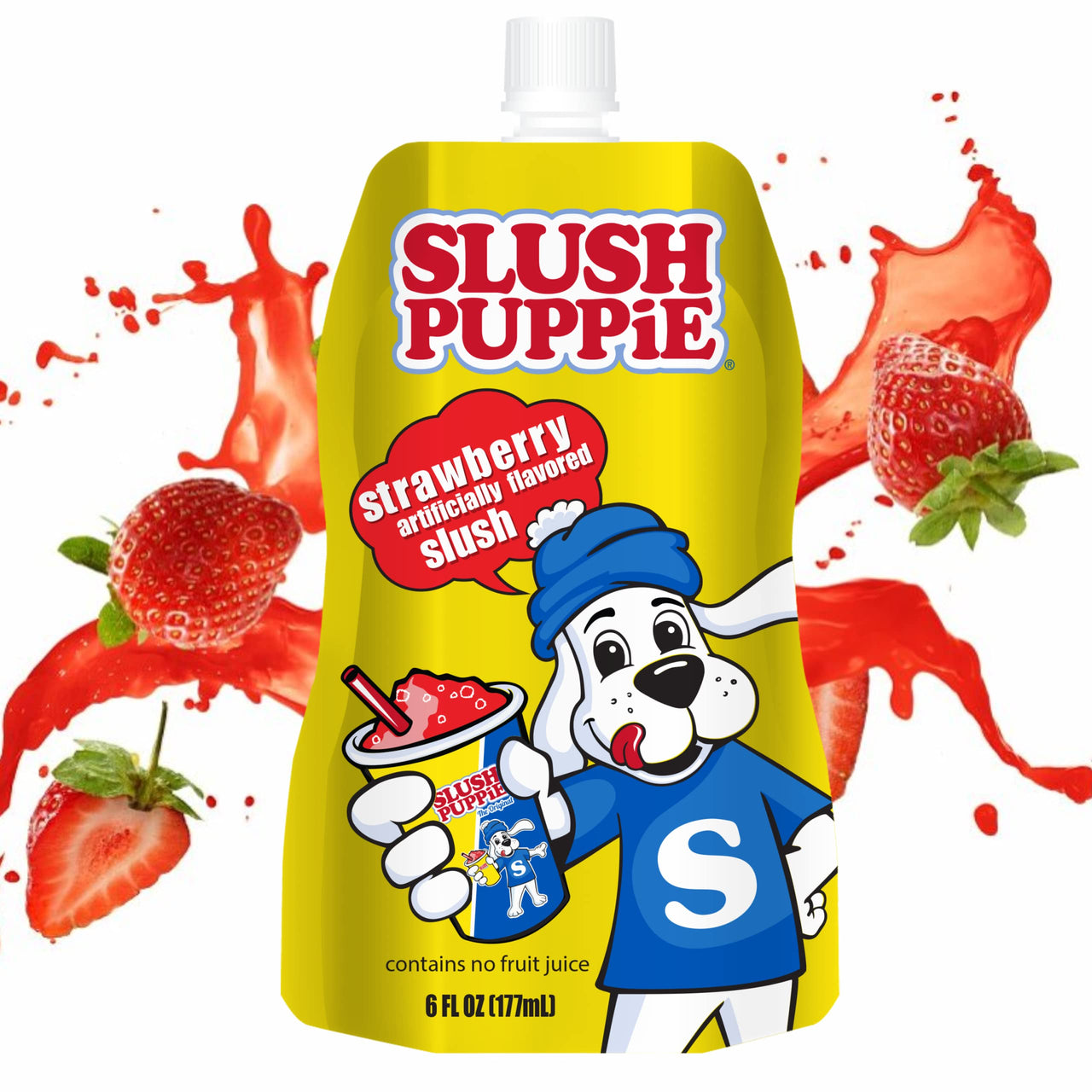 Slush Puppie Strawberry Flavor Freeze Squeeze Enjoy