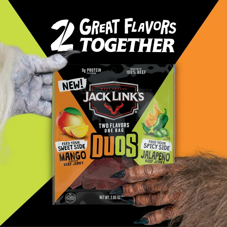 Jacklinks Duos Beef Jerky Mango and Jalapeño Flavor