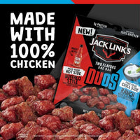 Thumbnail for Jacklinks Duos Chicken Bites Redhot Sauce and Ranch Flavor