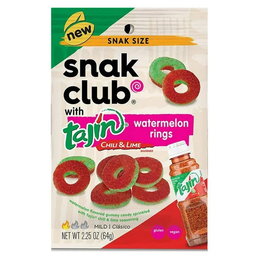 Snak Club Tajin Chili & Lime Watermelon Rings Vegan - Candy (not for sale) from Snak club, trending, cabestseller