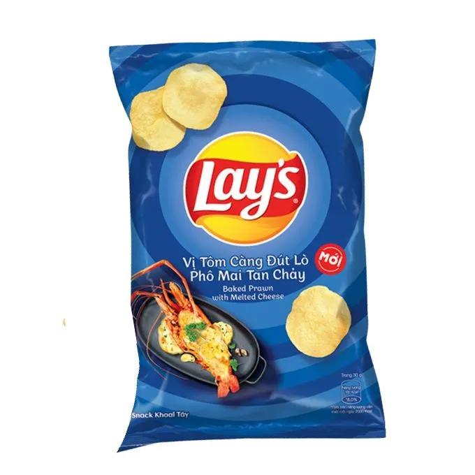 Lay’s Baked Prawn with Melted Cheese 90g Vietnam Asian Snacks Lays, TSAAS, TSASN&CH, TSAISC, TSAIS, trending products, asian